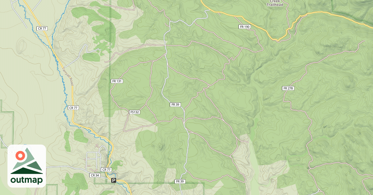 Map of ROCK CREEK HILLS