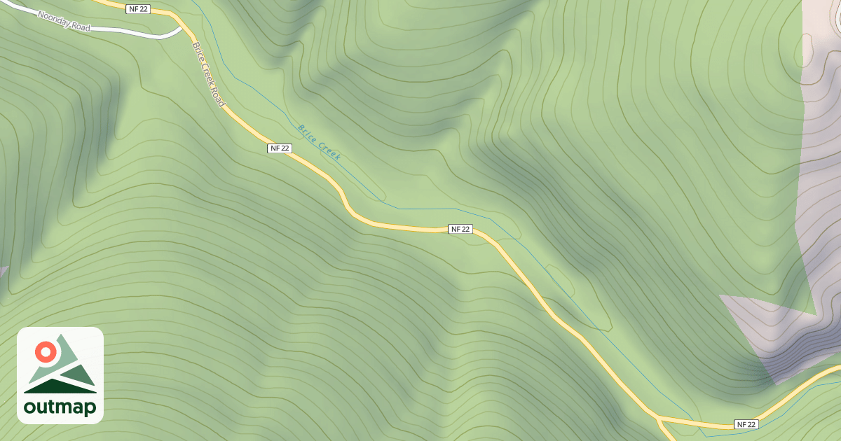Map of CO. RD. 2470 - BRICE CREEK