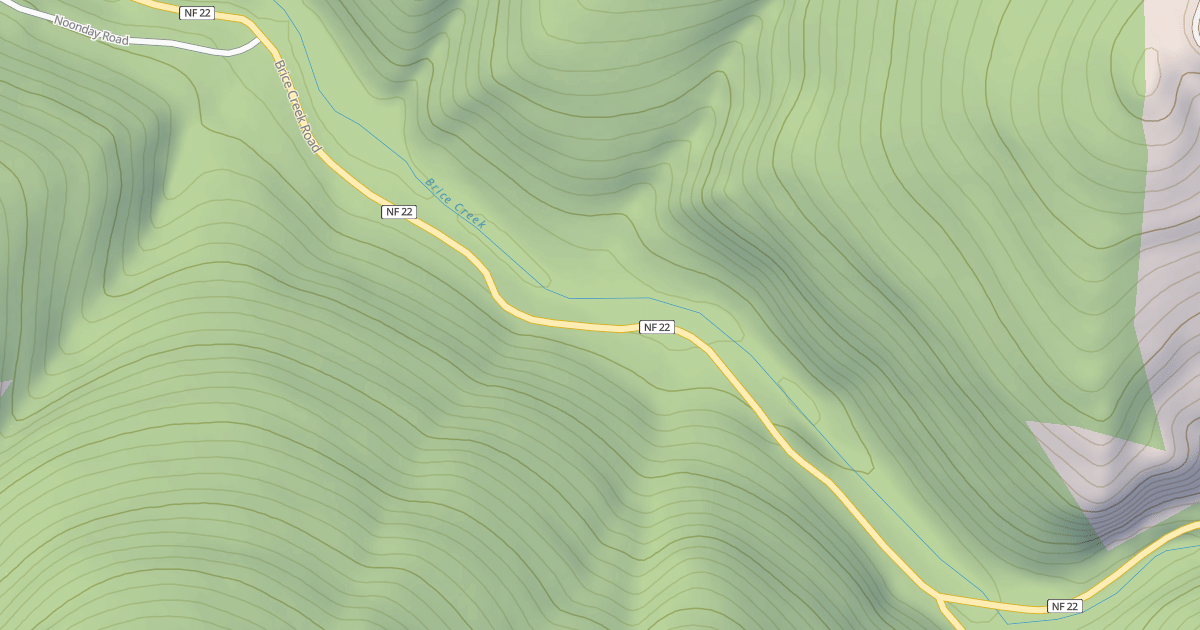 Map preview of CO. RD. 2470 - BRICE CREEK