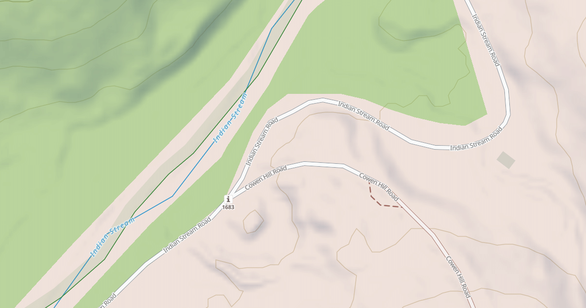 Map preview of Indian Stream Rd