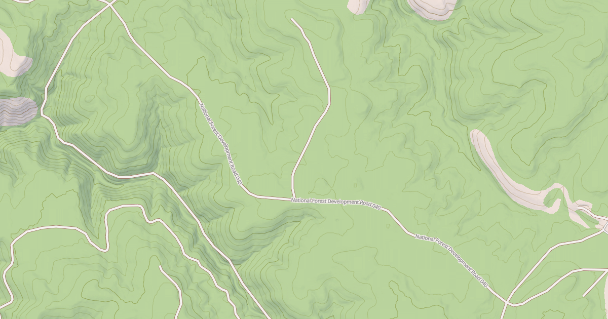 Map preview of USFS National Forest System Roads {01615AB0-085A-436B-95F4-42BAEE6A1E68}