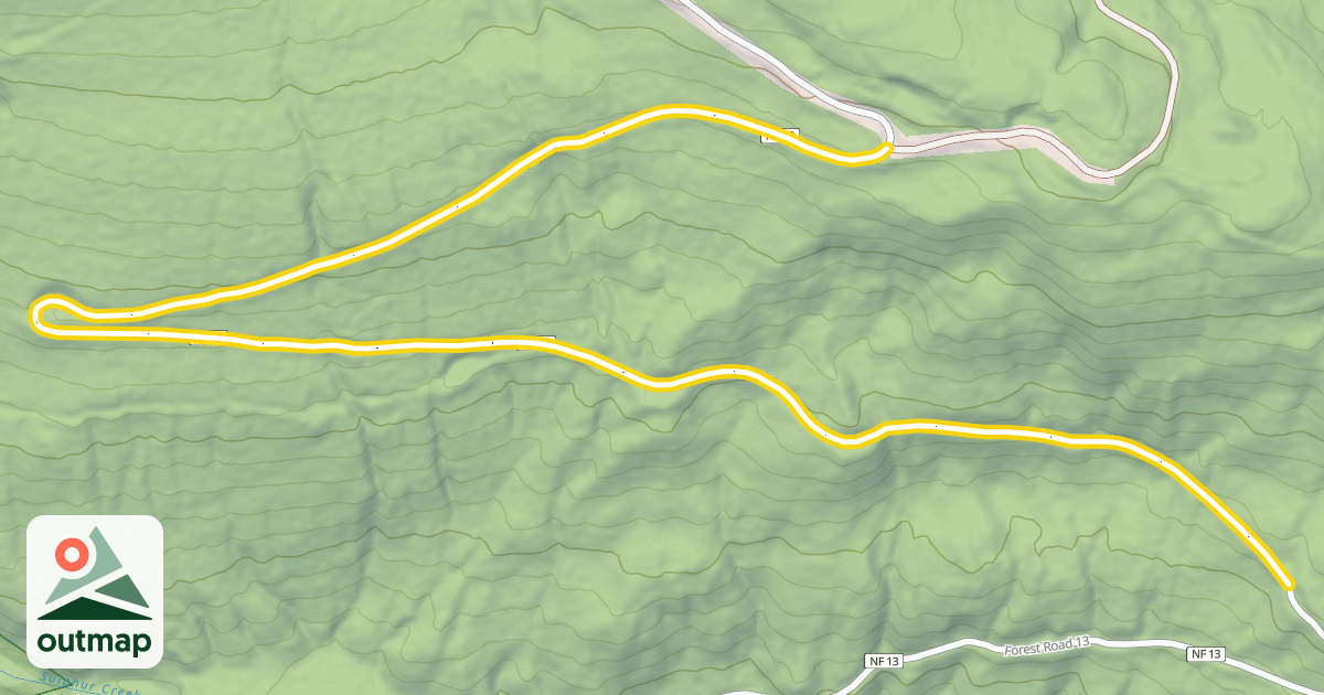 Map of Forest Road 13