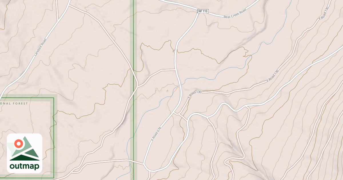 Map of BESSIE GULCH