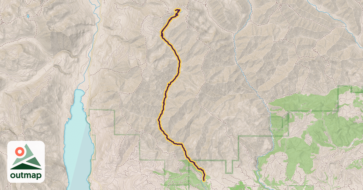 Map of West Fork Teanaway Trail