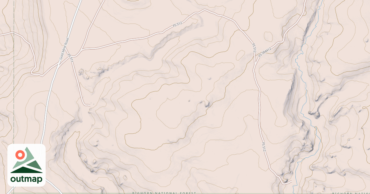 Map of POWDER GOLD