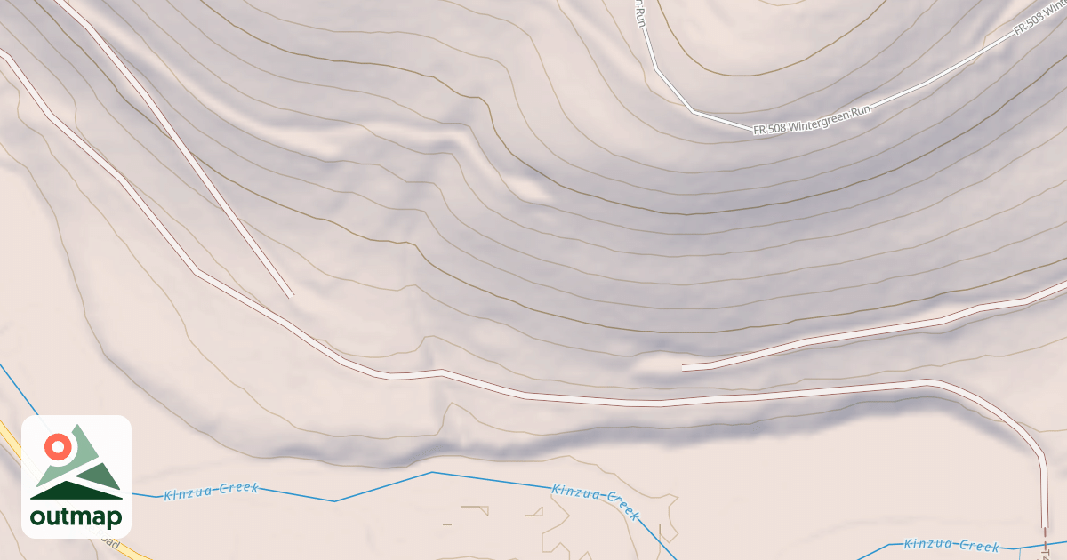 Map of KINZUA CREEK