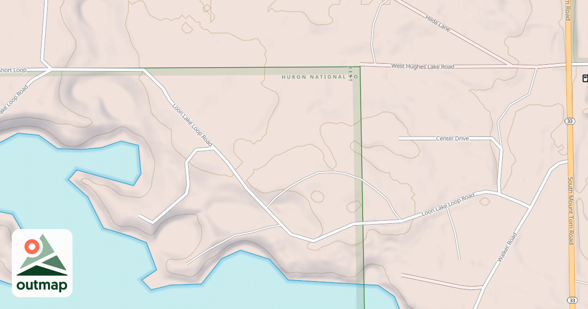 Map of LOON LAKE LOOP
