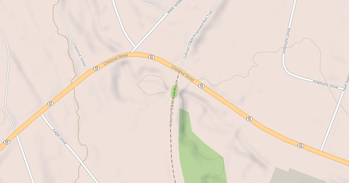 Map preview of Liberty O&W Rail Trail