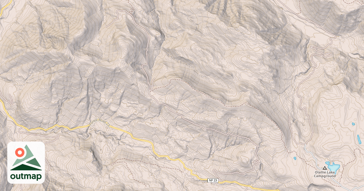 Map of EAST CANYON RIDGE