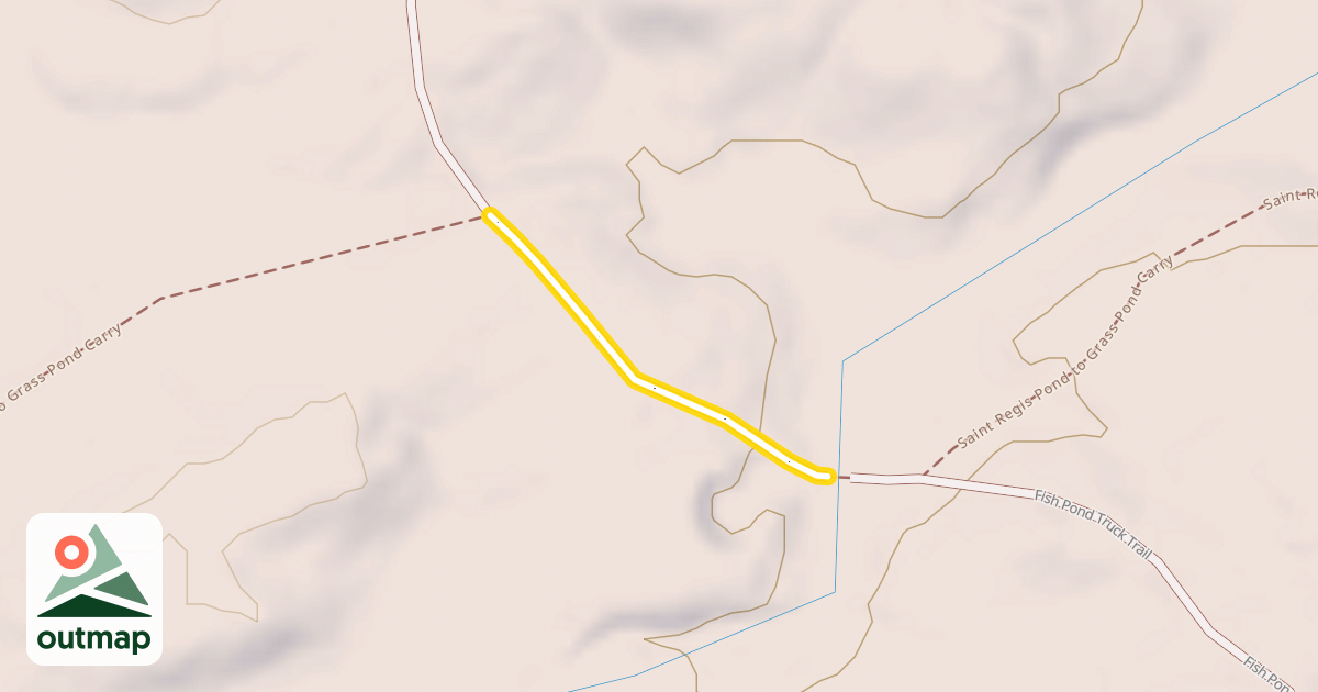 Map of Fish Pond Truck Trail