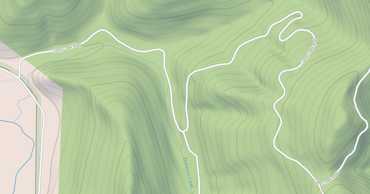 Map preview of CAMP CREEK