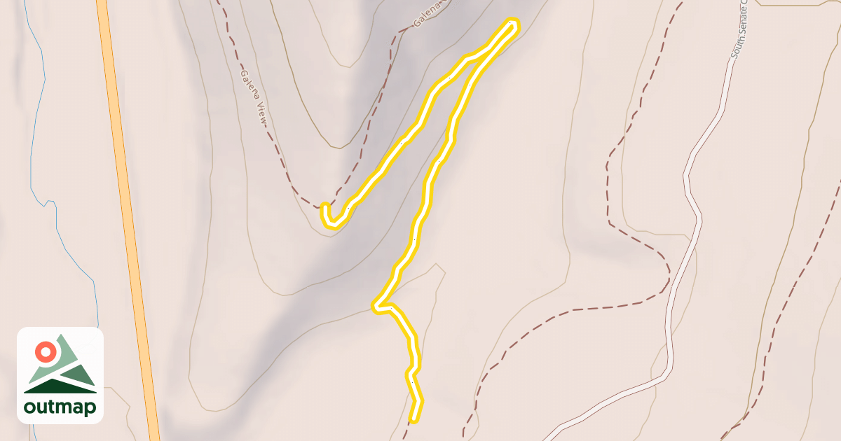 Map of Senate Meadows Loop