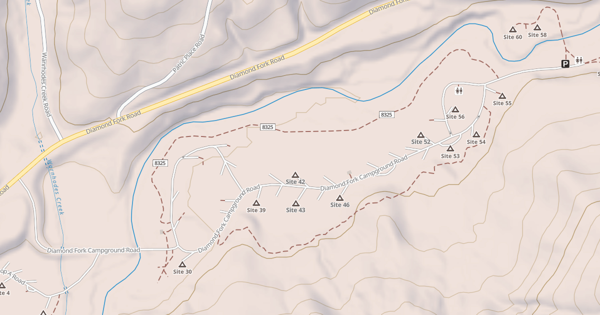 Map preview of DIAMOND FORK CG