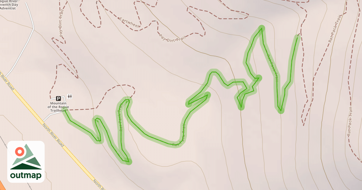 Map of Rat Pack Trail