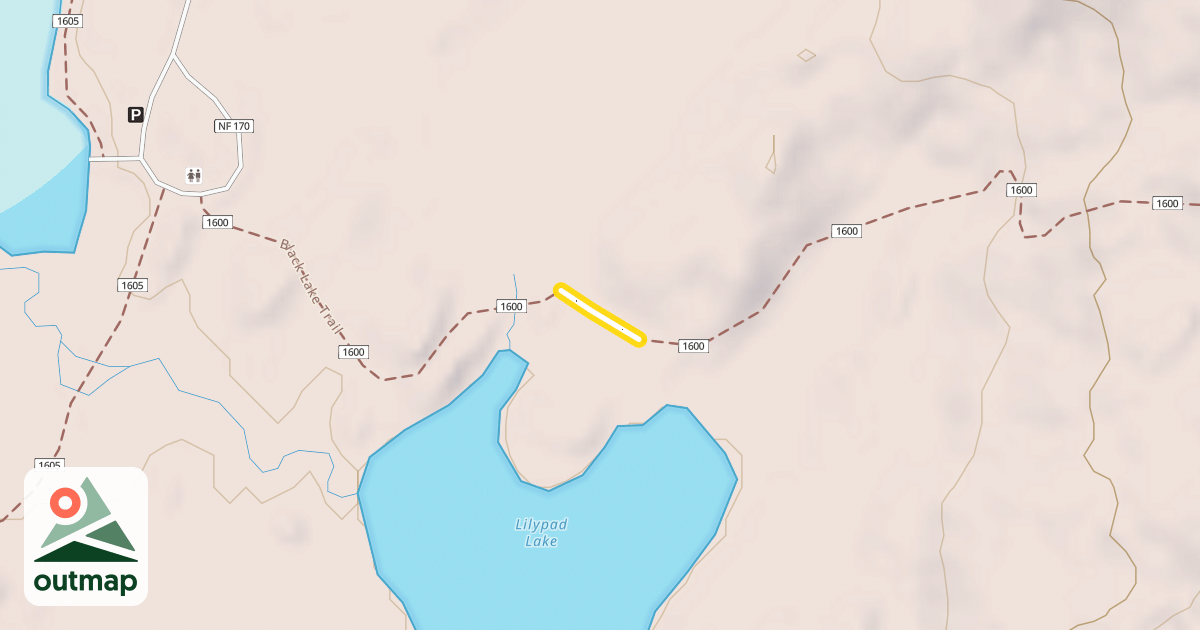 Map of Black Lake Trail