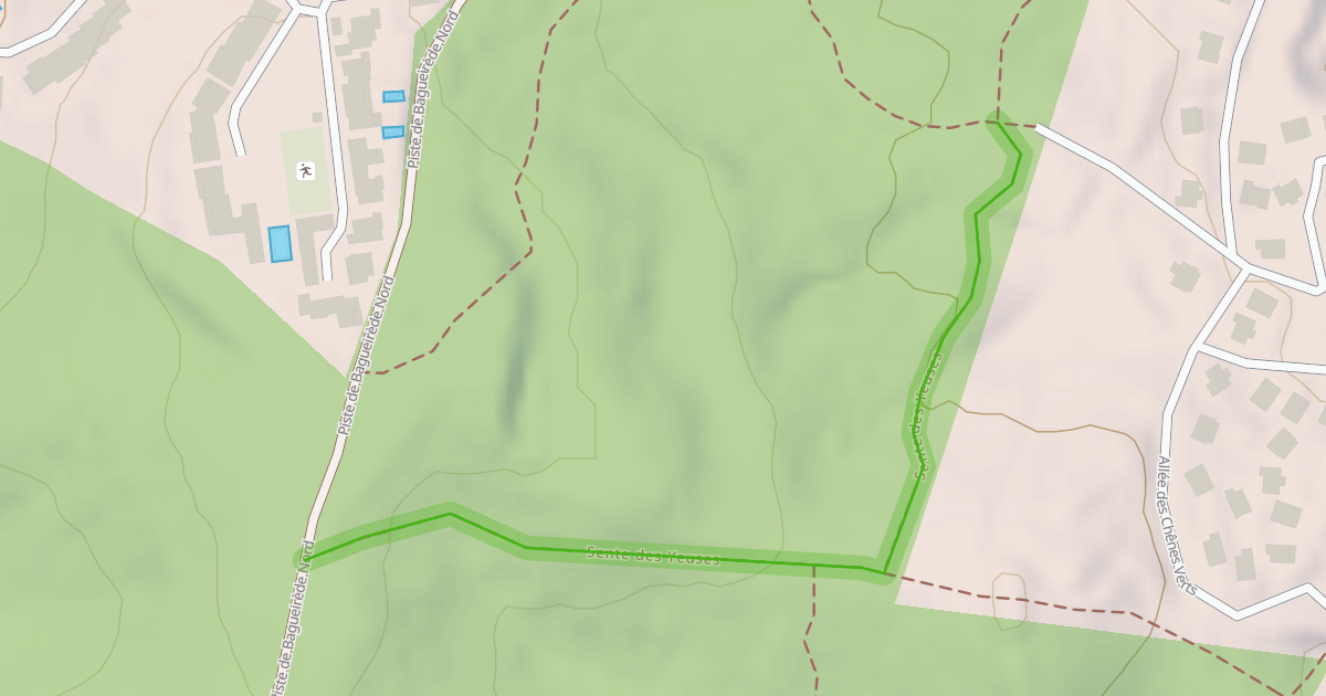 Map preview of Sente des Yeuses