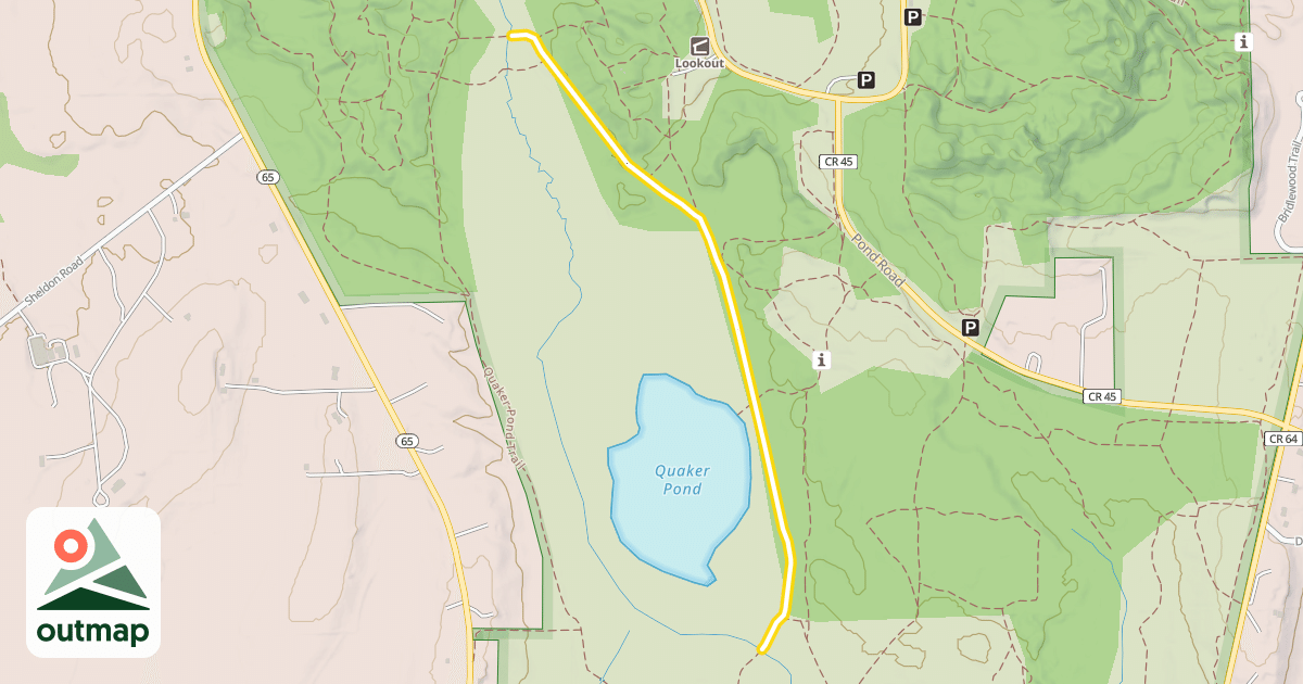 Map of Quaker Pond Trail
