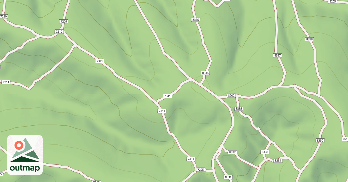 Map of USFS Motor Vehicle Use Map Trails 19984