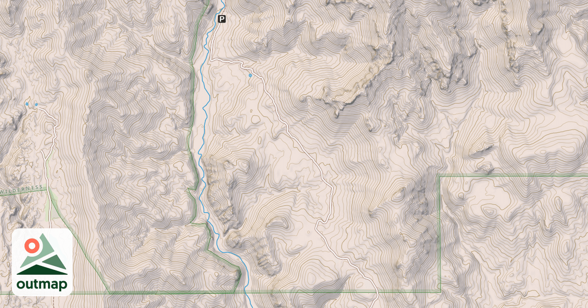 Map of CHALK BASIN
