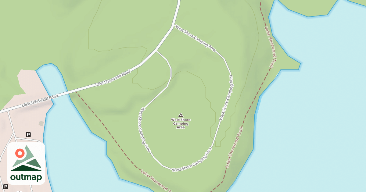 Map of SHERWOOD - WEST SHORE