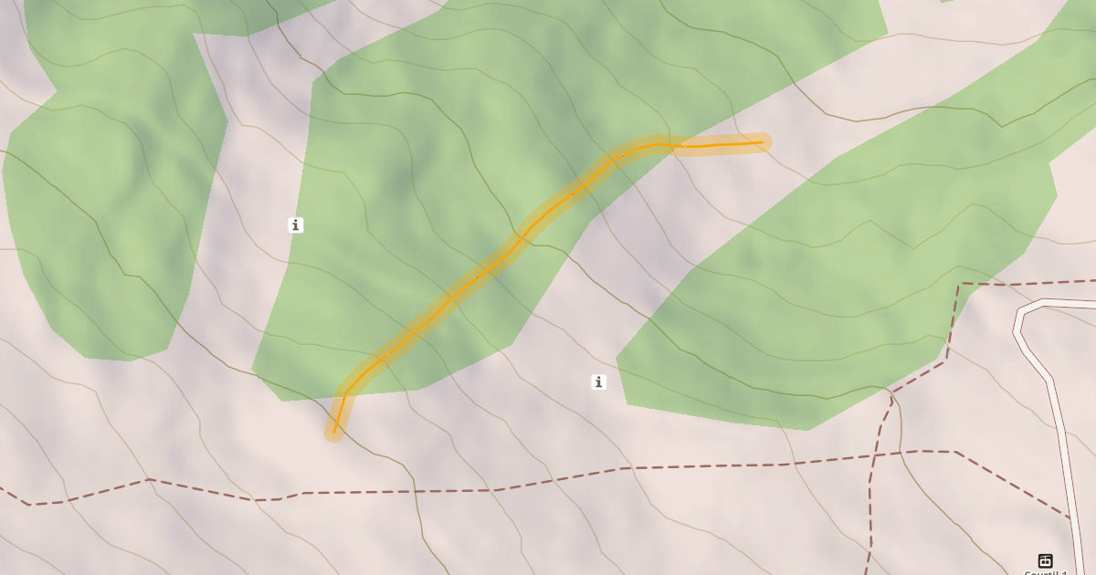 Map preview of TC Costebelle Hors Piste