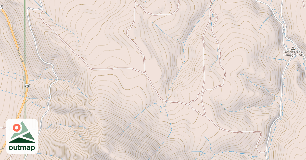 Map of MILK SPRING