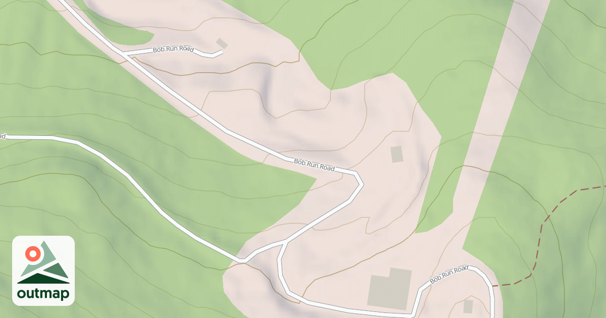 Map of Mt. Van Hoevenberg Olympic Bobsled Run