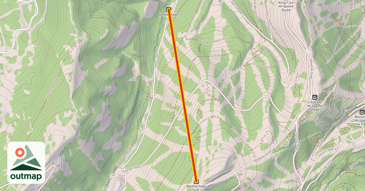 Map of Motherlode Express