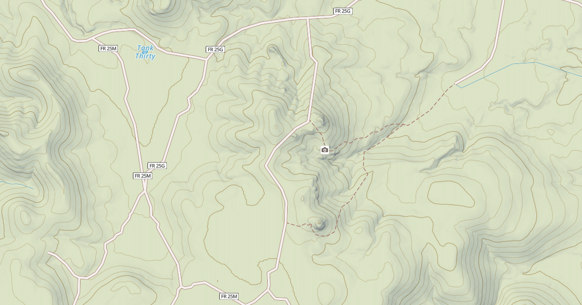 Map preview of USFS Motor Vehicle Use Map Roads {A1679BC2-B060-4C17-BA70-F7BC9CE7F8AB}