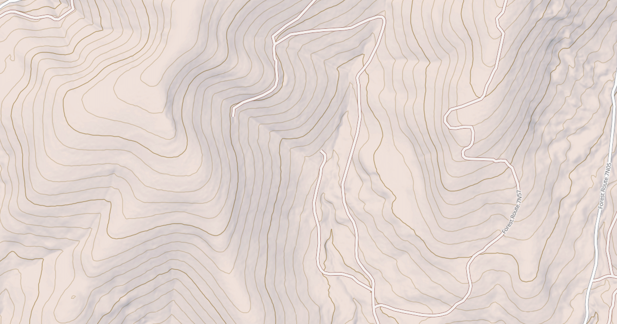 Map preview of USFS Motor Vehicle Use Map Roads {744B7758-17F5-4C3E-AFAB-719C19DB45D6}