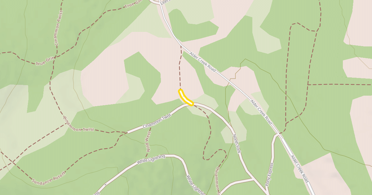 Map preview of North Fork