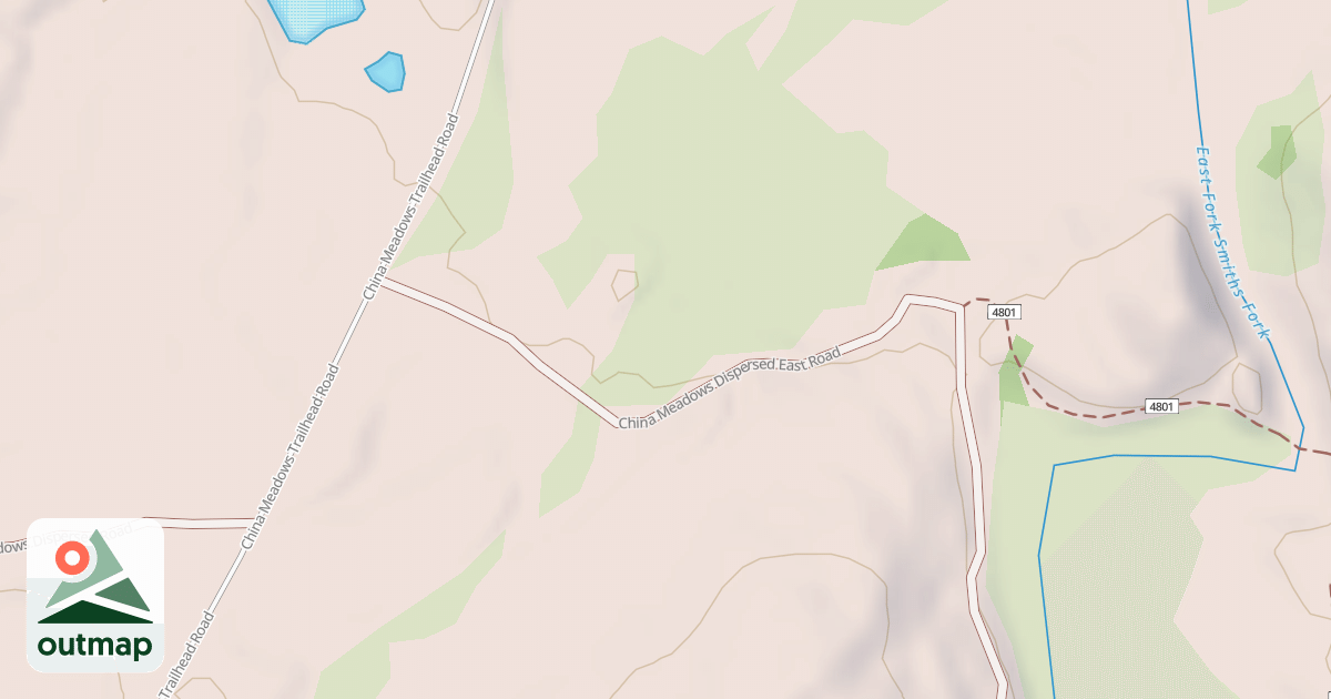 Map of CHINA MEADOWS DISPERSED EAST
