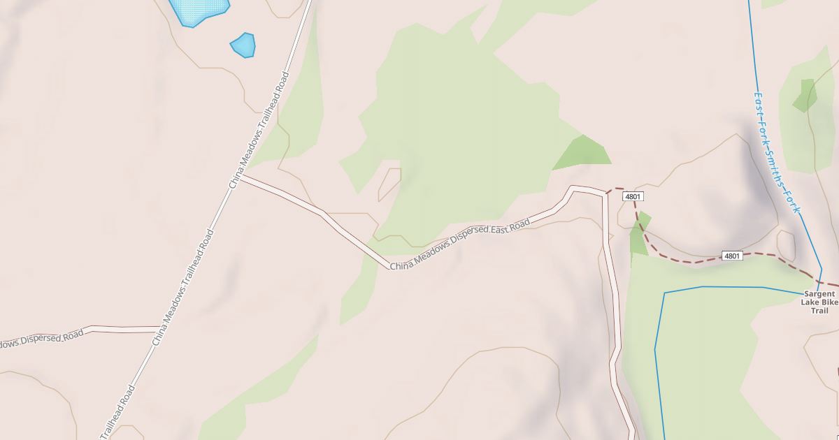 Map preview of CHINA MEADOWS DISPERSED EAST
