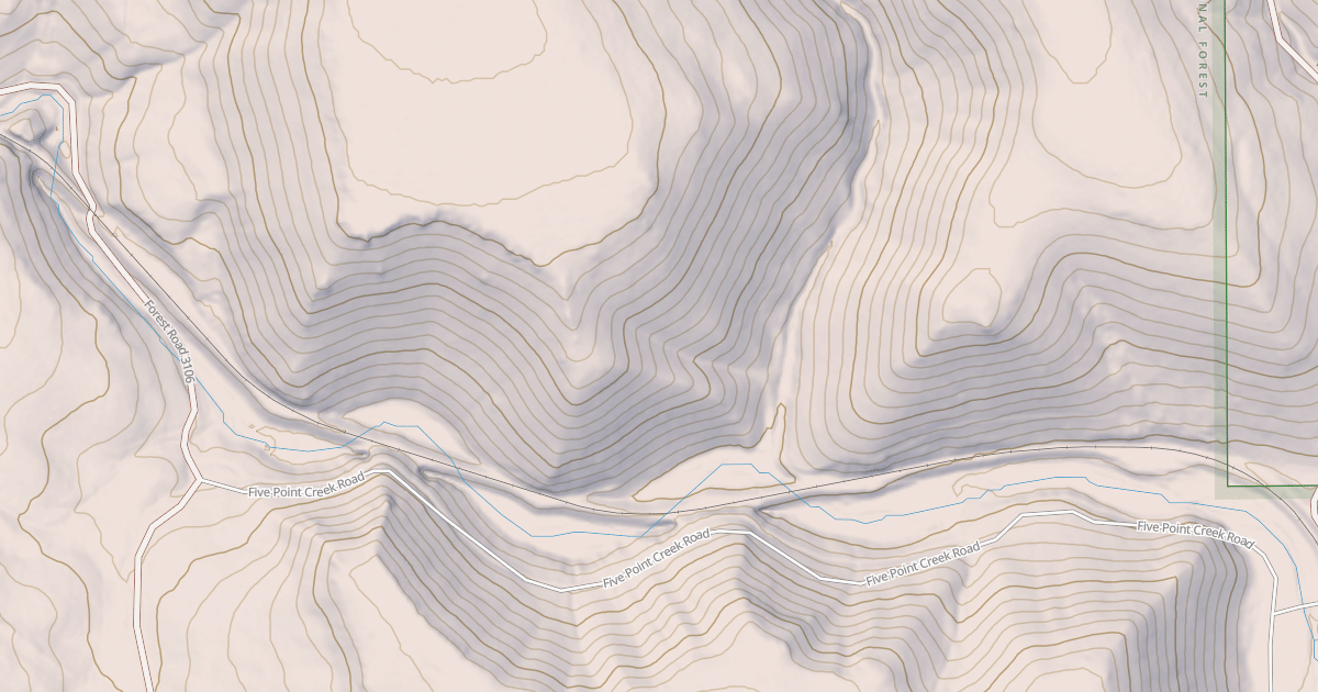 Map preview of USFS National Forest System Roads {C36E097F-9C50-426D-8722-2079ADB7D961}