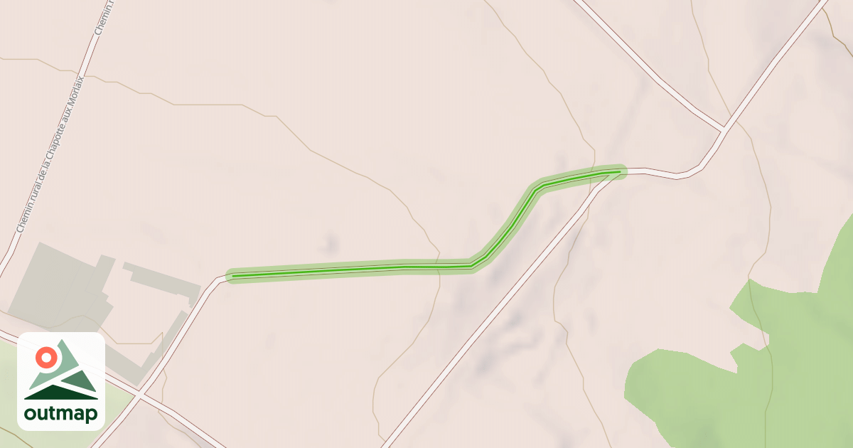 Map of Chemin rural de la petite Borde ou des Louves