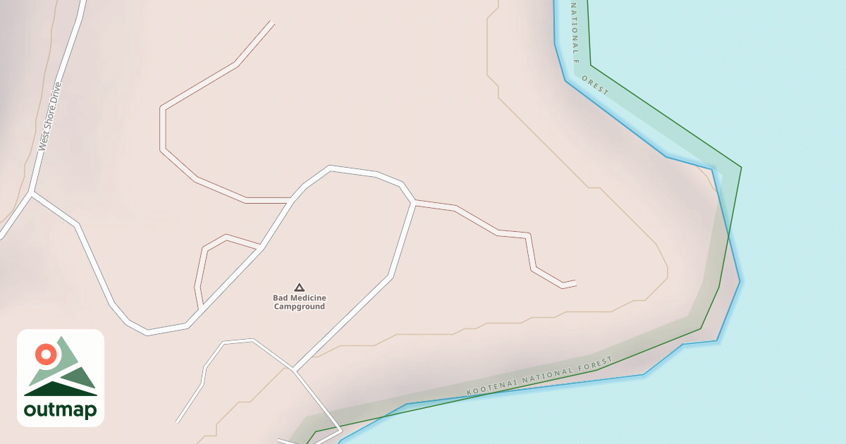 Map of BAD MEDICINE C.G. LOOP 1
