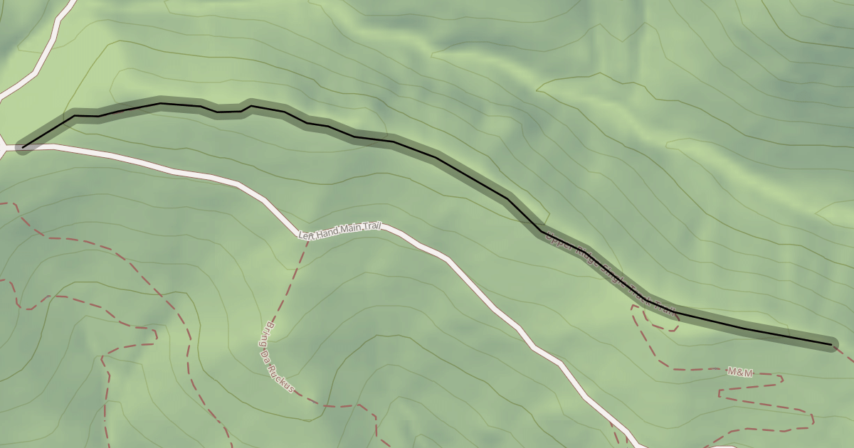 Map preview of Upper Ridge Single Track Trail