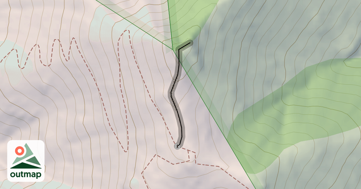 Map of Picacho Peak Trail