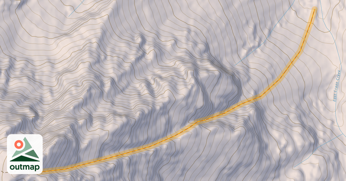 Map of Cross Couloir
