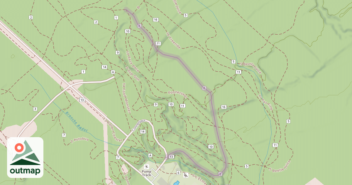 Map of B Remonte Pente Secondaire