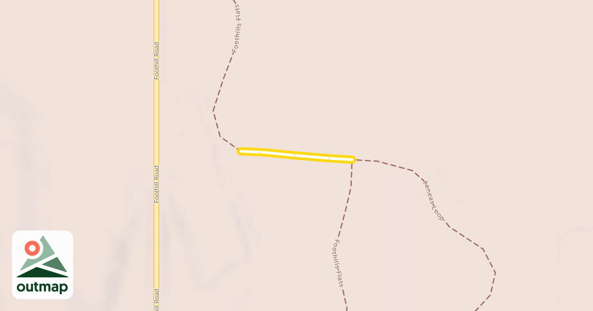 Map of Foothills Flats