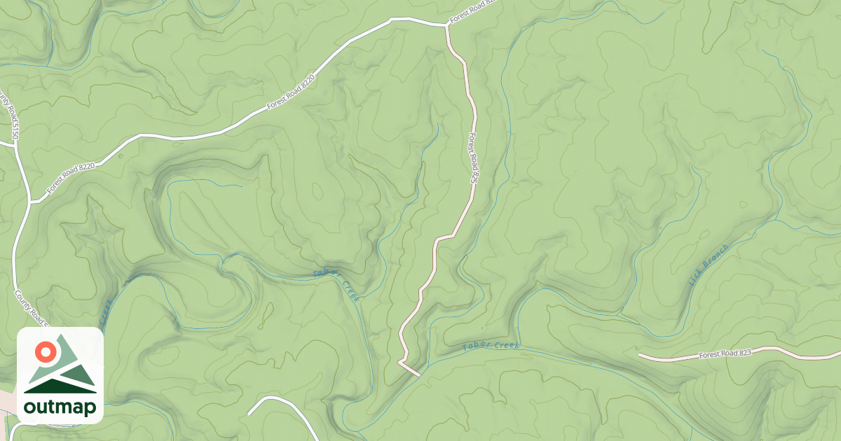 Map of TABOR CREEK