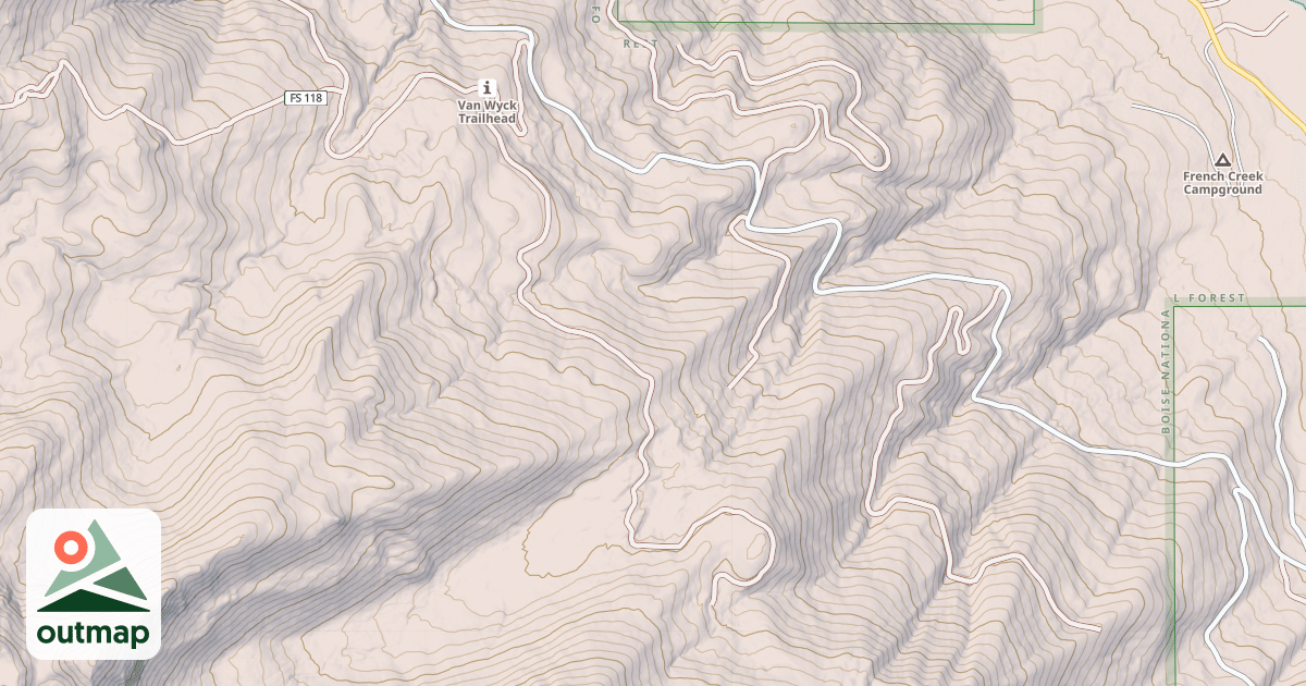Map of CAMPBELL CREEK