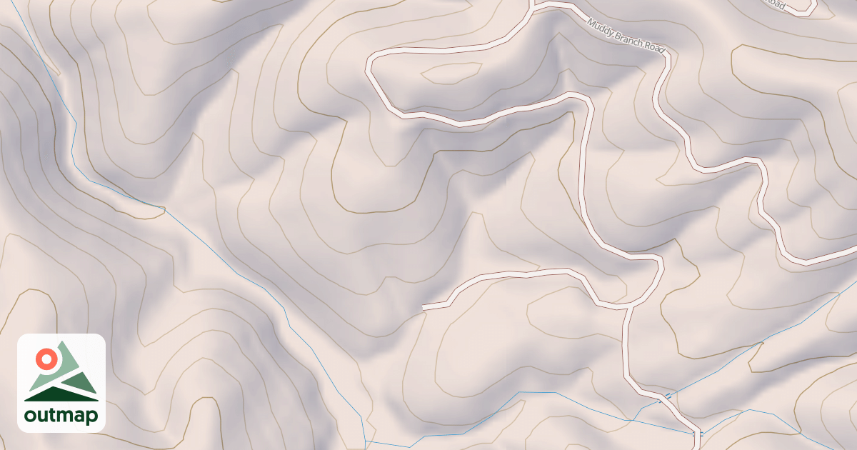 Map of MUDDY BRANCH