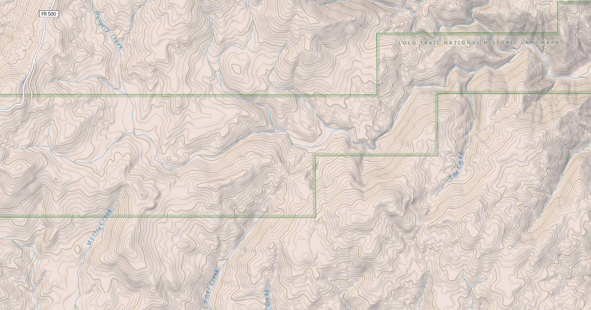 Map preview of BOUNDARY PEAK