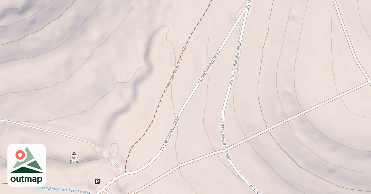 Map of TIONESTA