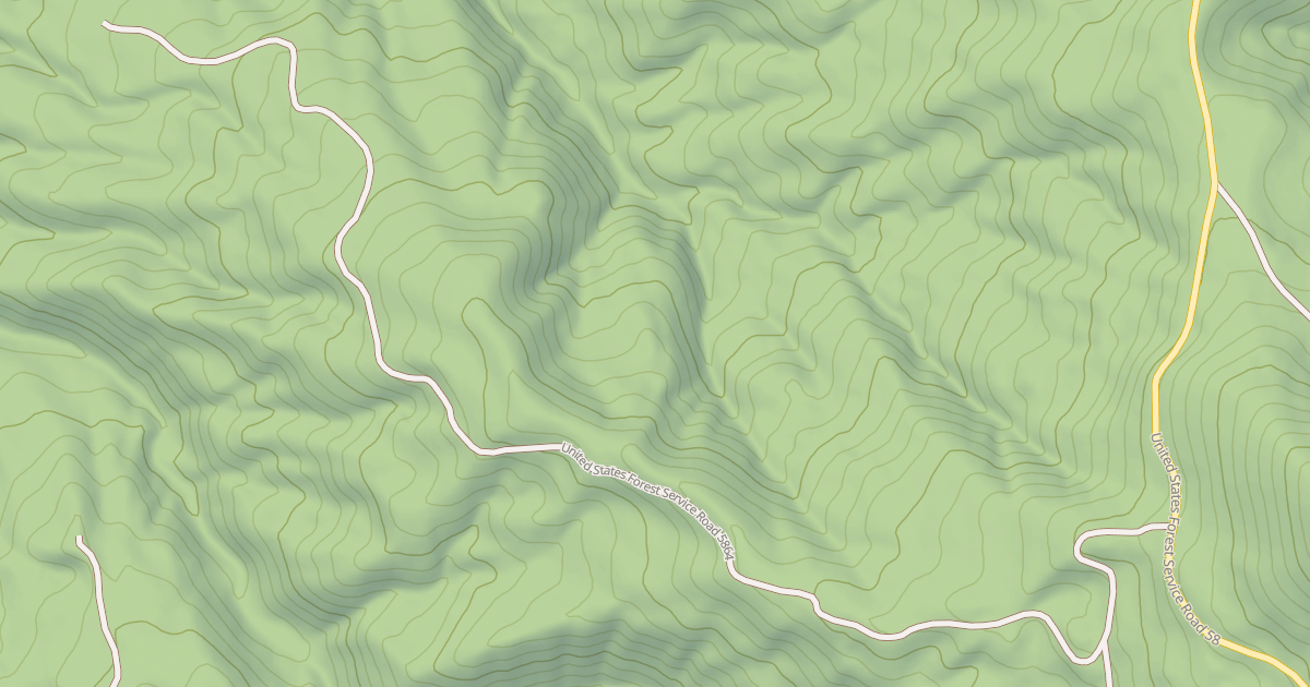 Map preview of USFS National Forest System Roads {C1710D3D-B75E-468D-8114-B11C133699E6}