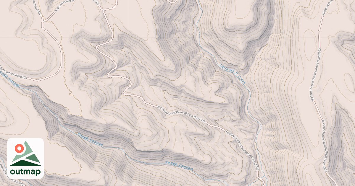 Map of USFS Motor Vehicle Use Map Roads {3F99052C-25B7-45BE-B8C0-3EAA9262D35E}