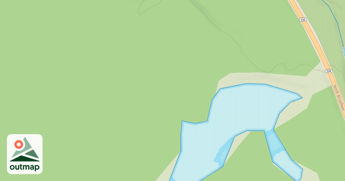 Map of Yellow (Hiking And Snowmobile) in Ashtabula
