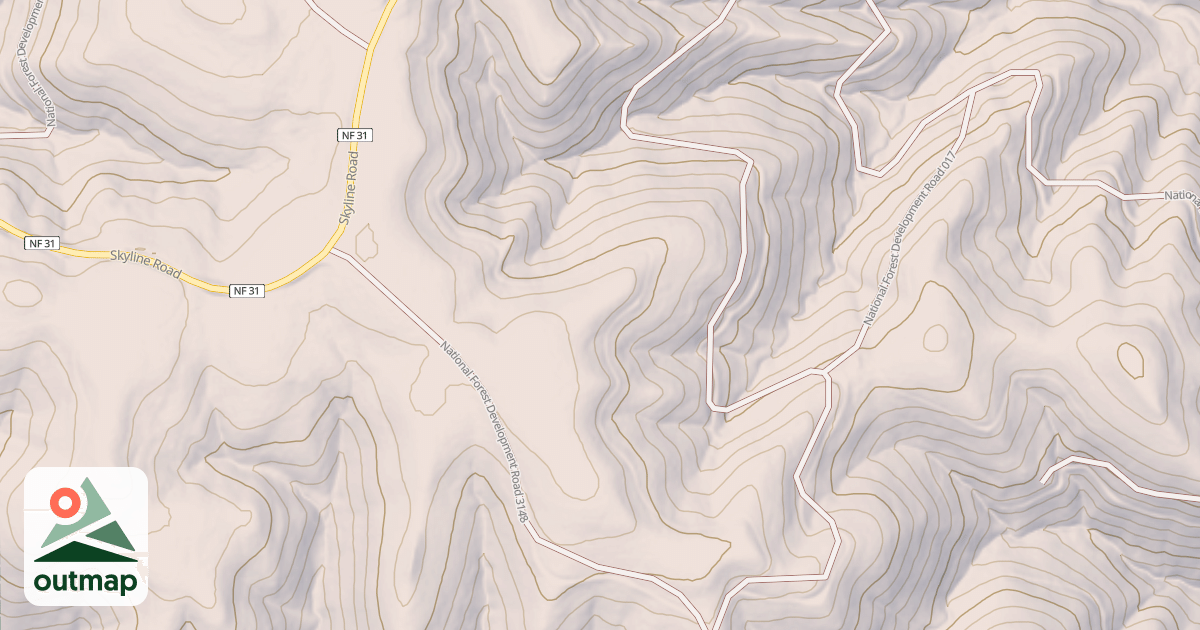Map of USFS Motor Vehicle Use Map Trails 17744